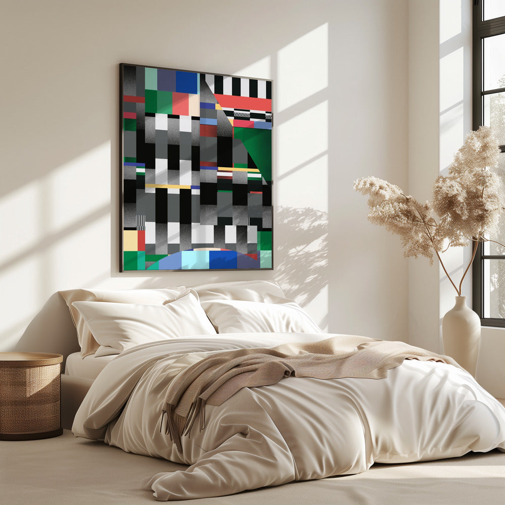 Glitch abstract kunstwerk 01 | Poster