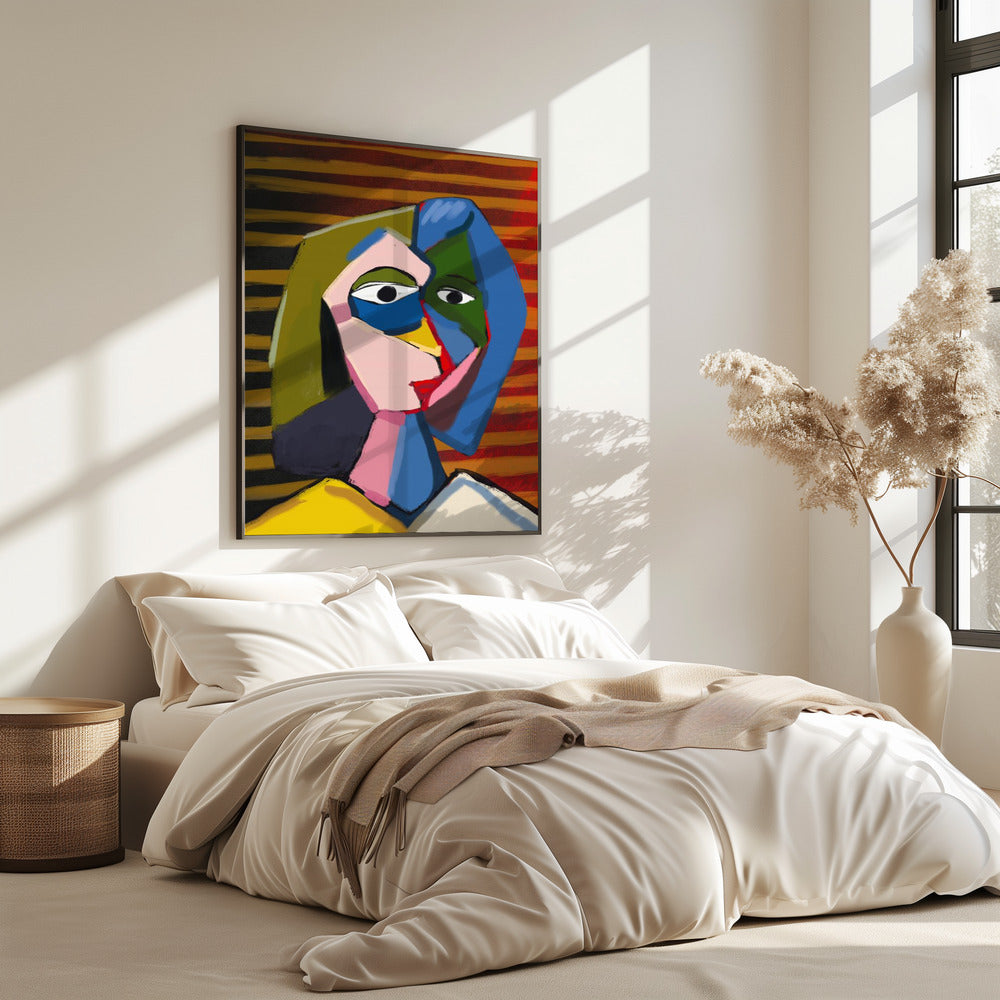 Portret geïnspireerd door Picasso | Poster
