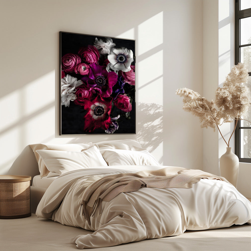 Donkere Bloemen 1 | Poster