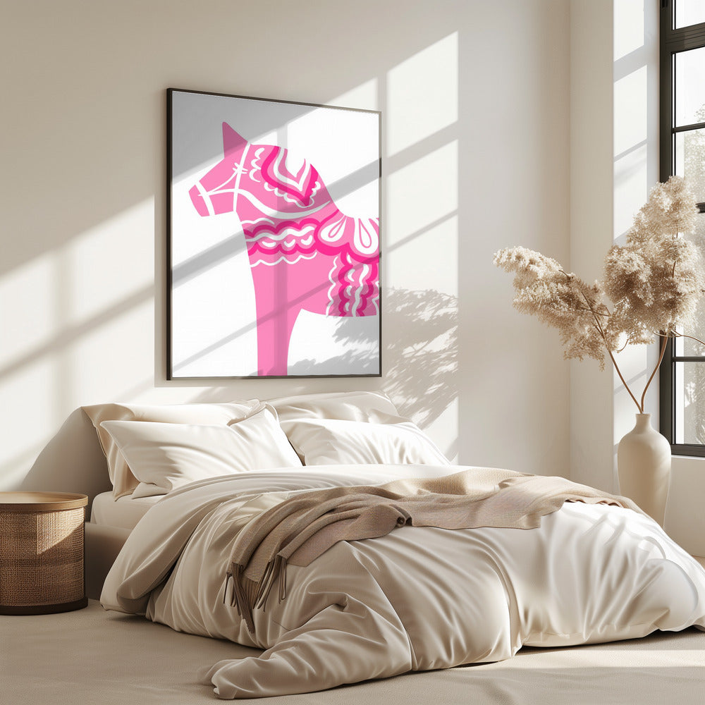 Roze Dala-silhouet | Poster