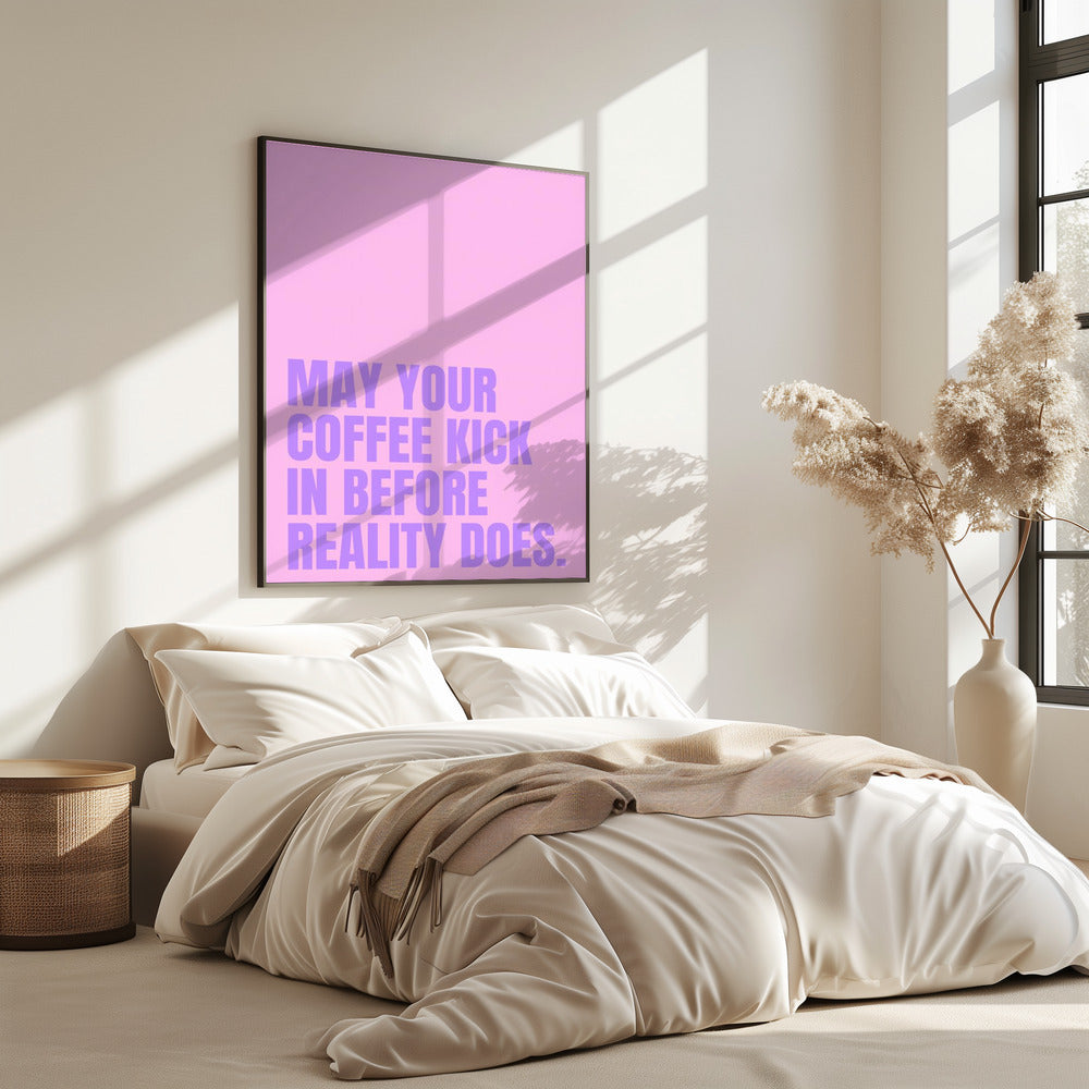 Koffie versus realiteit | Poster