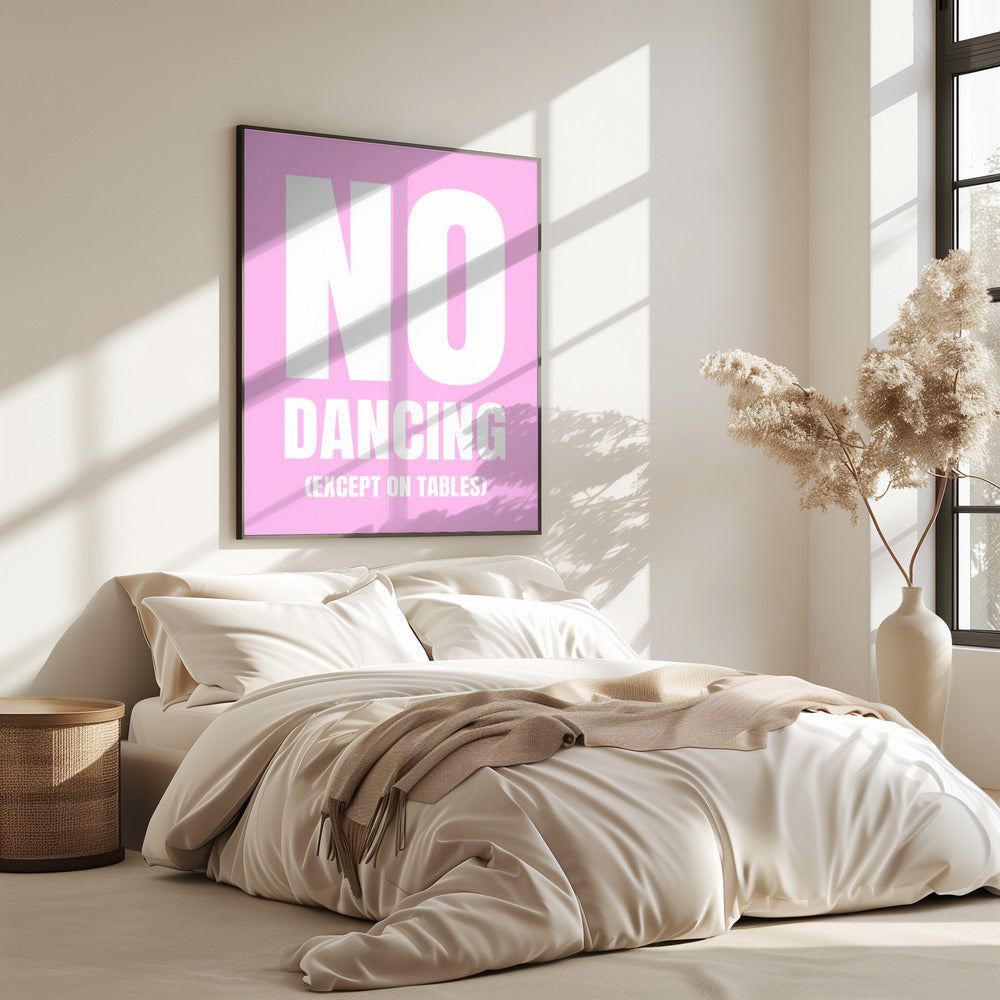 Alleen dansen op tafels | Poster