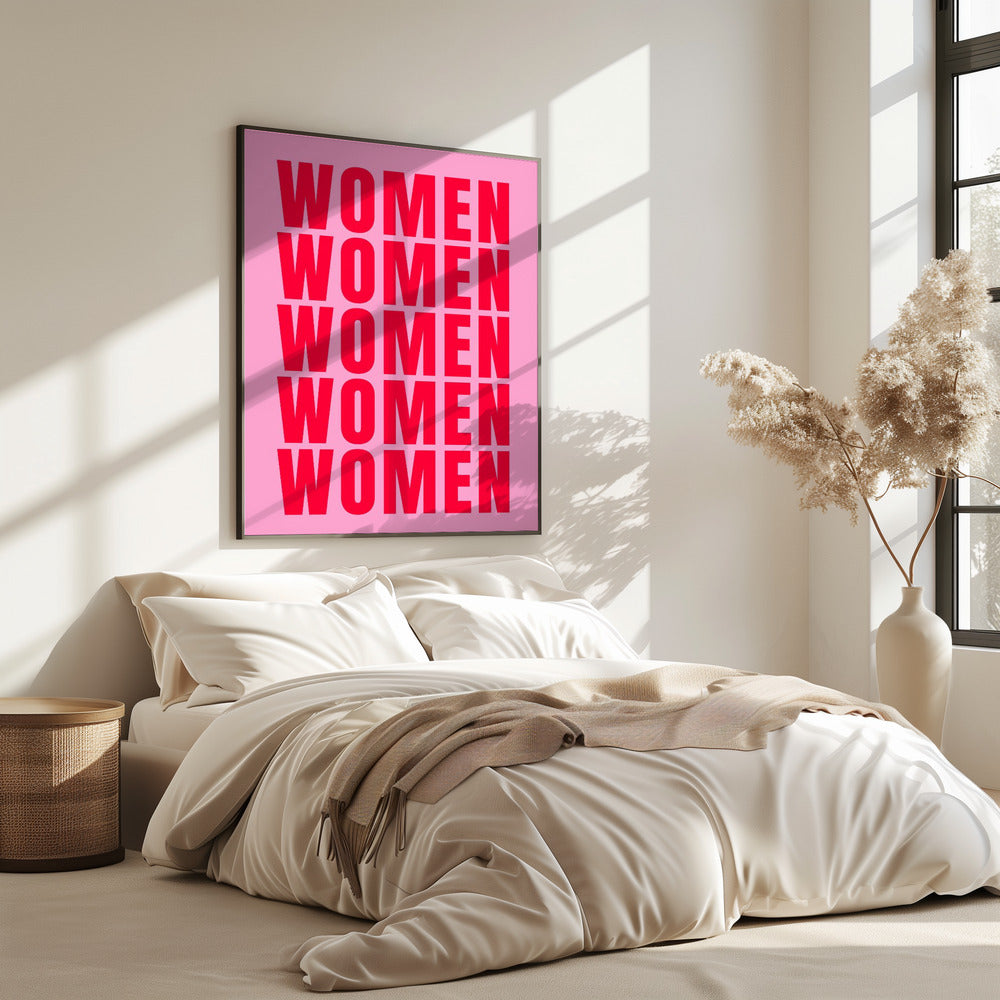 Vetgedrukte herhaling: Vrouwen | Poster
