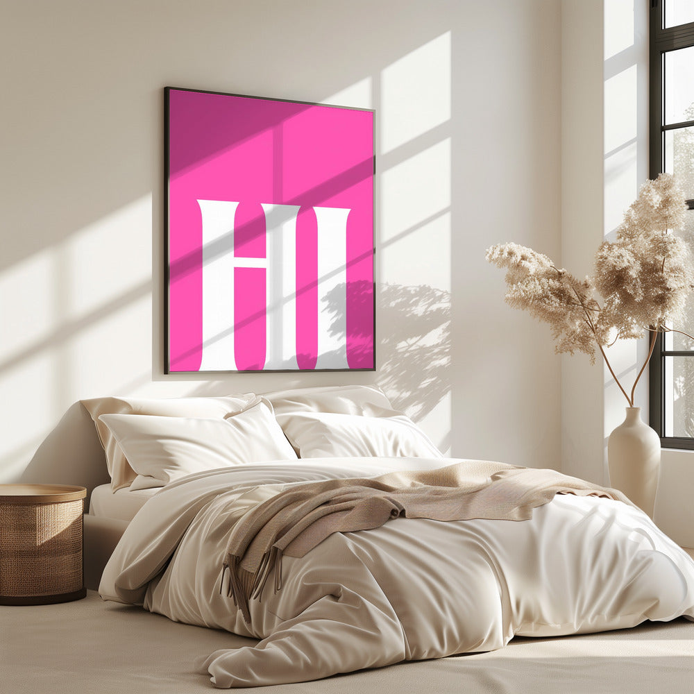 Bold Pink Greeting | Poster