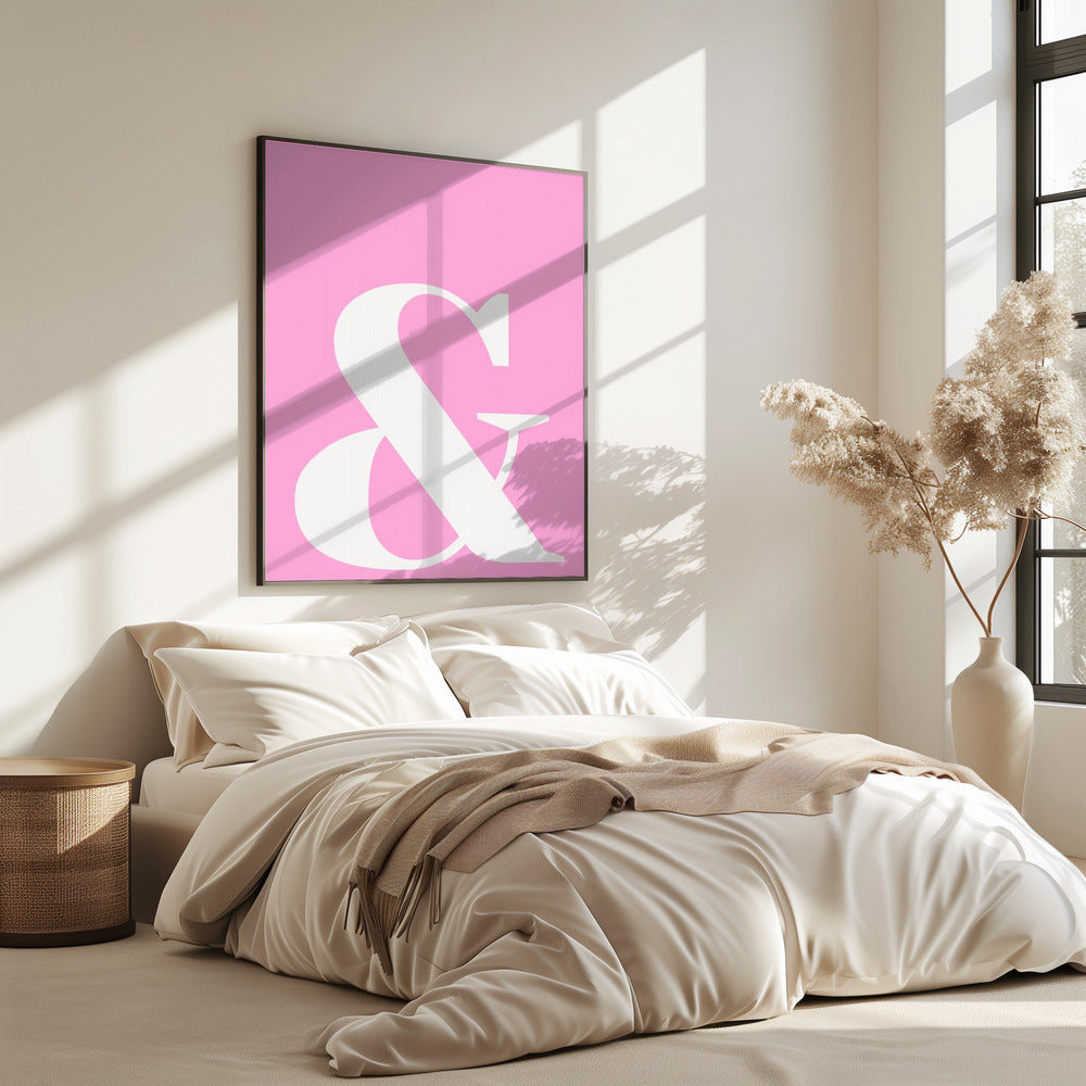 Pink Ampersand Charm | Poster