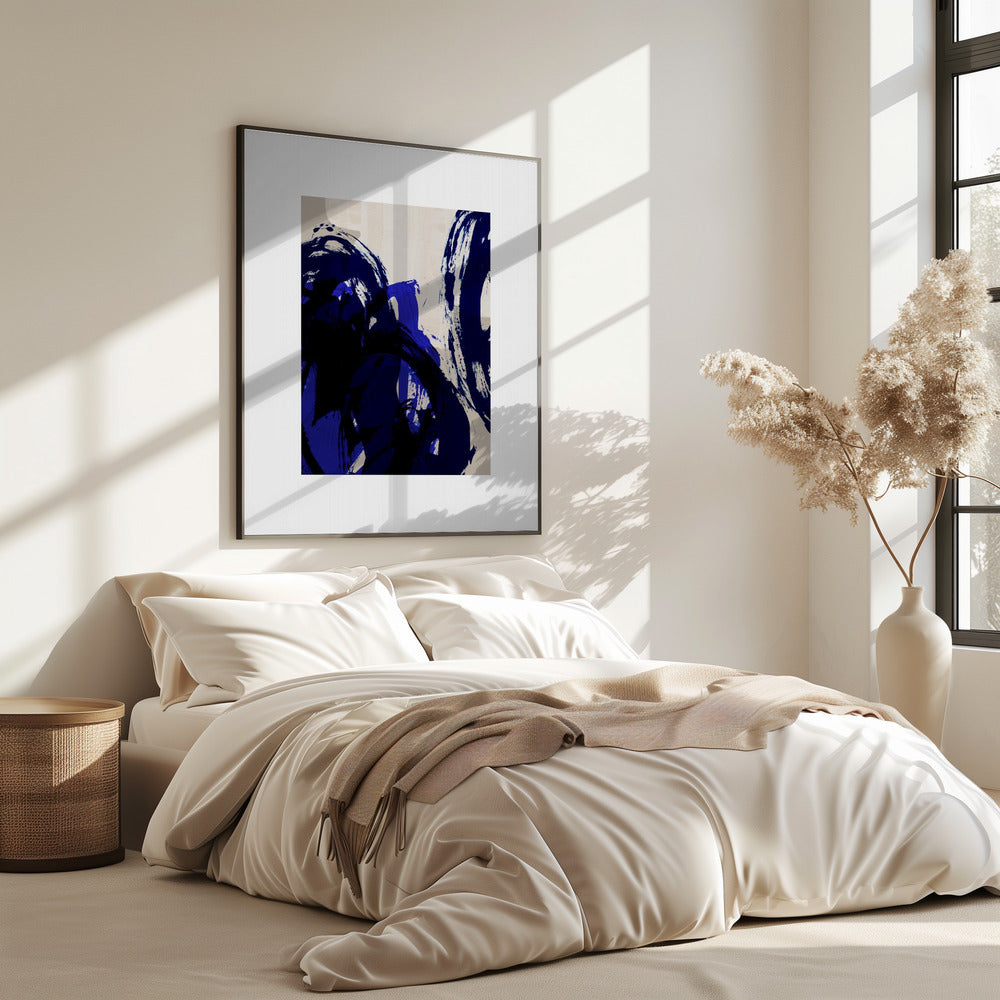 Abstracte penseelstreken 20 | Poster