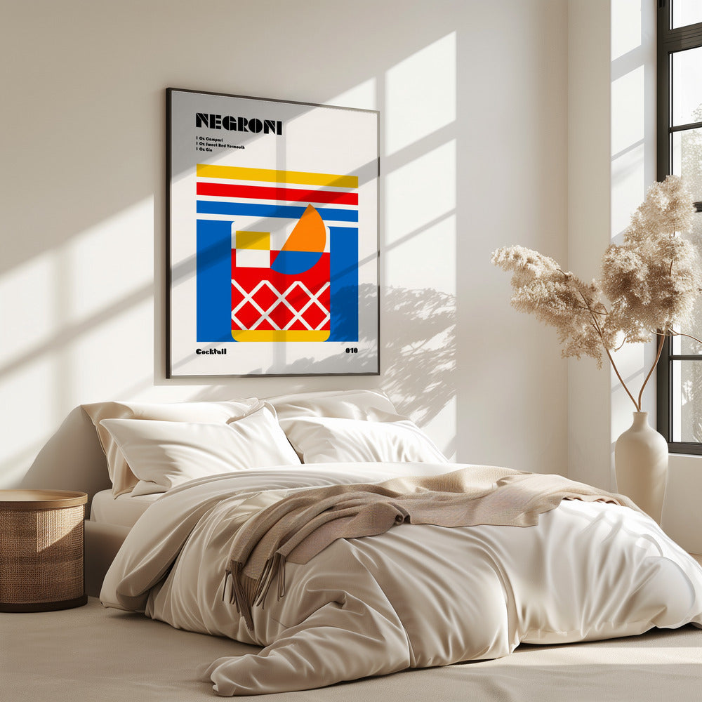 Negroni Bauhaus-cocktail | Poster