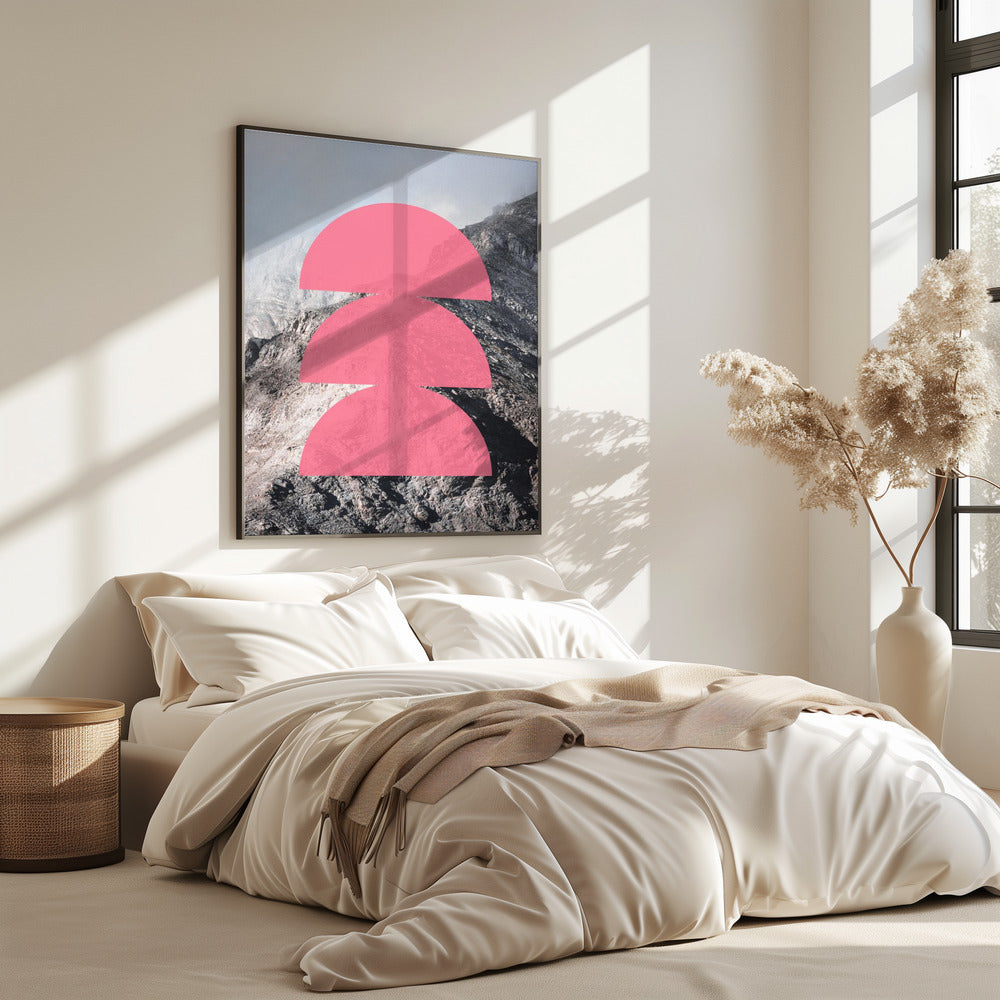 Roze Horizon Lagen | Poster