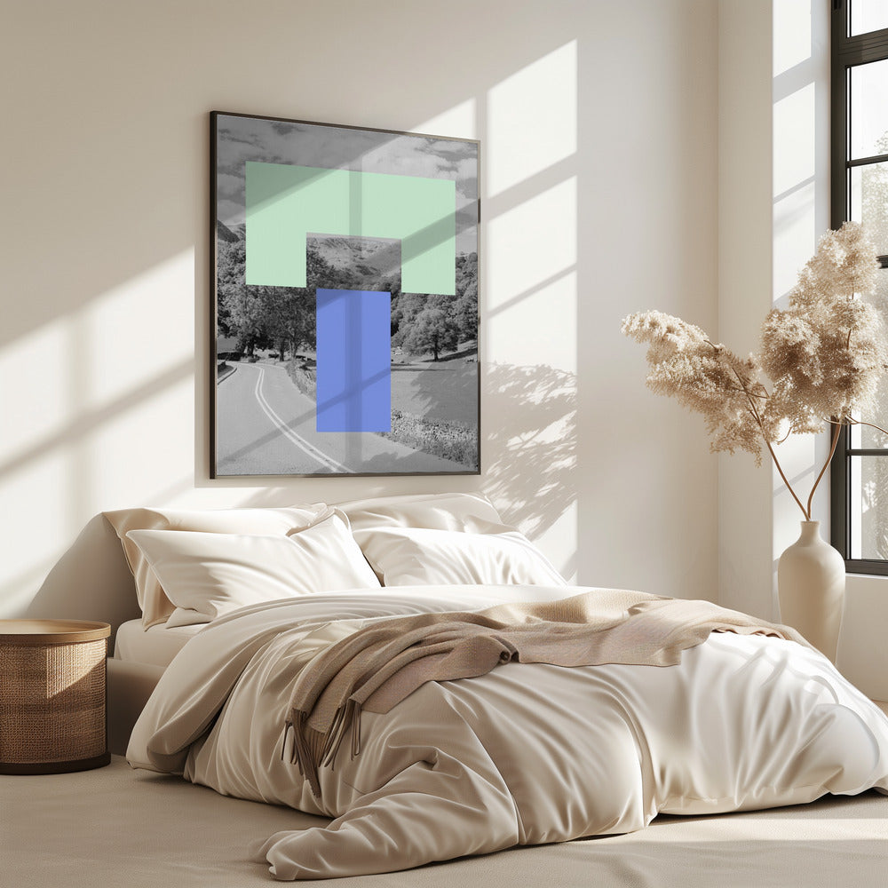 Geometrisch landschap | Poster