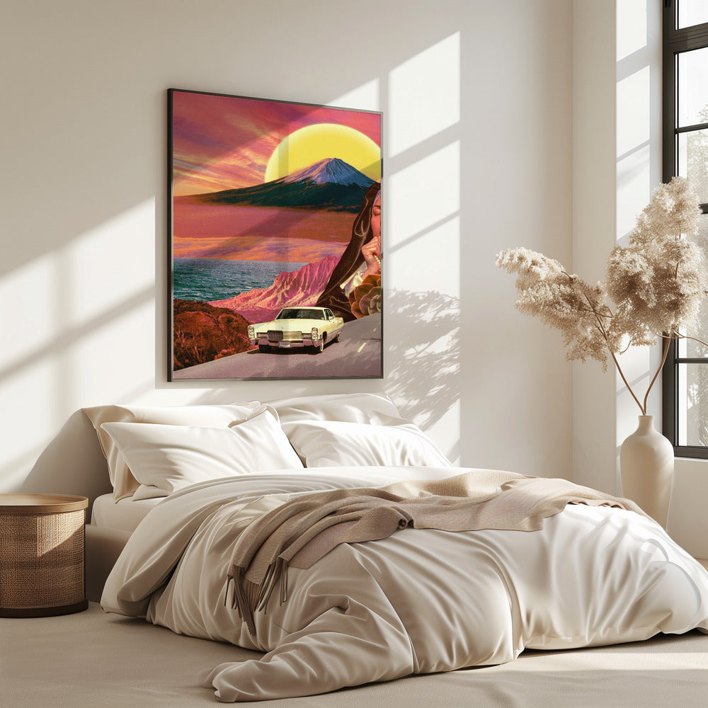 Retro landschapscollage | Poster