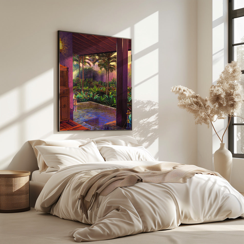 Regenwoud Infinity Pool Kunstdruk (a1) | Poster