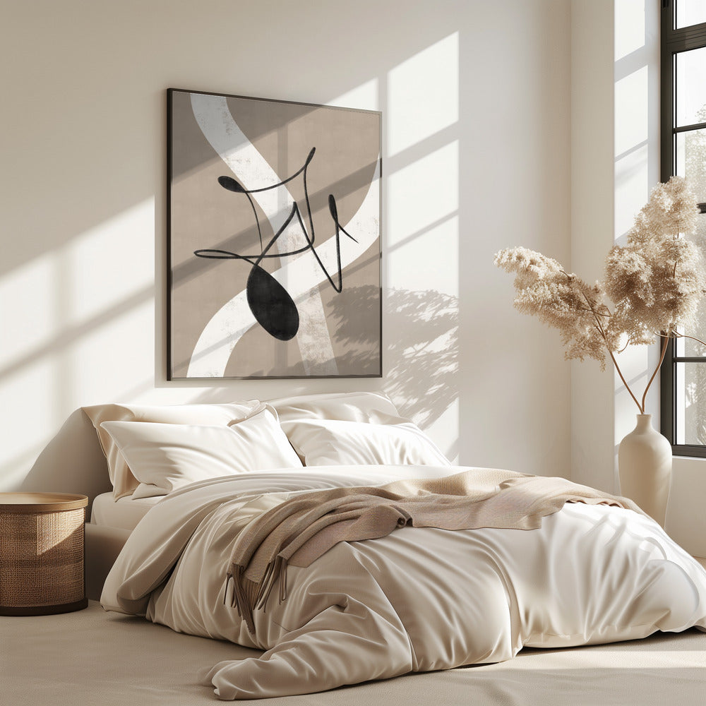 Beige abstract nr. 2 | Poster