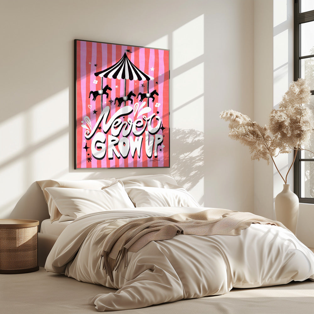 Carrousel - Word nooit volwassen | Poster