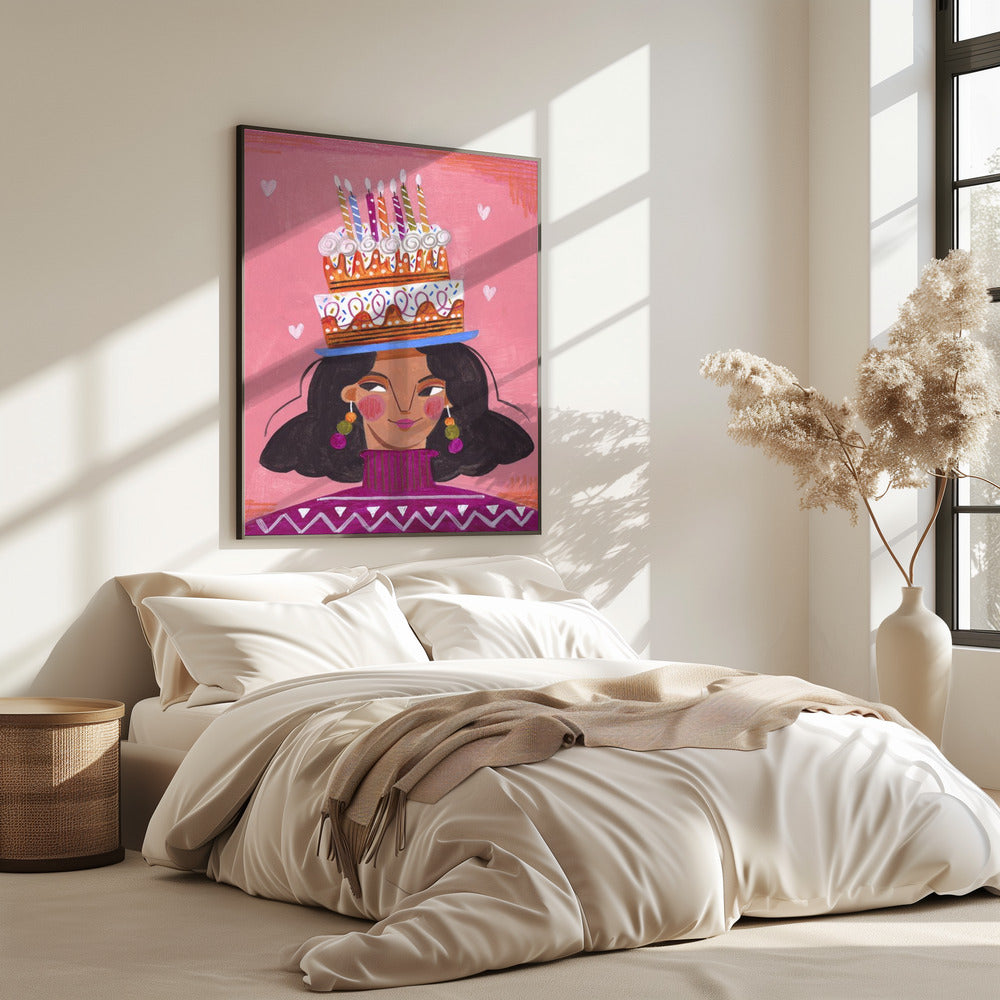 Woman with pie | Poster
