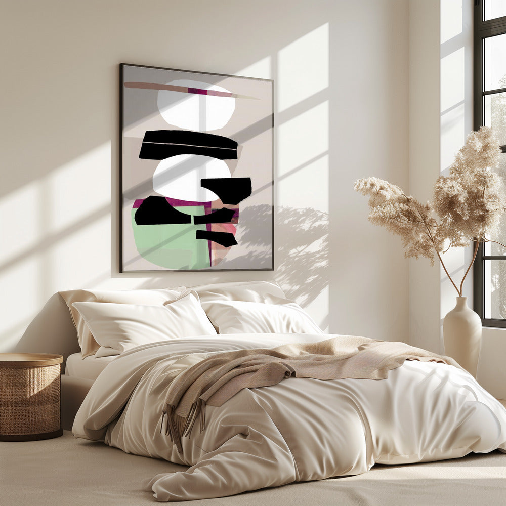Colored Abstract Black No2 | Poster