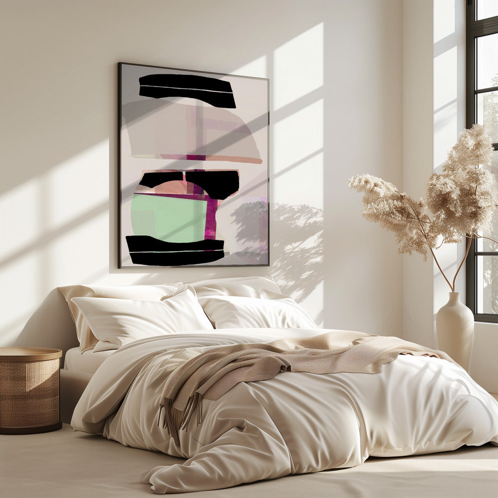 Colored Abstract Black No1 | Poster