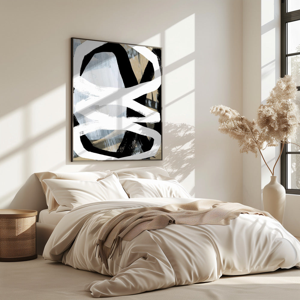 Bold Black On White No3 | Poster