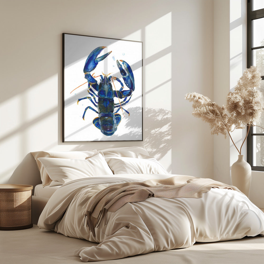 Een blauwe kreeft | Poster