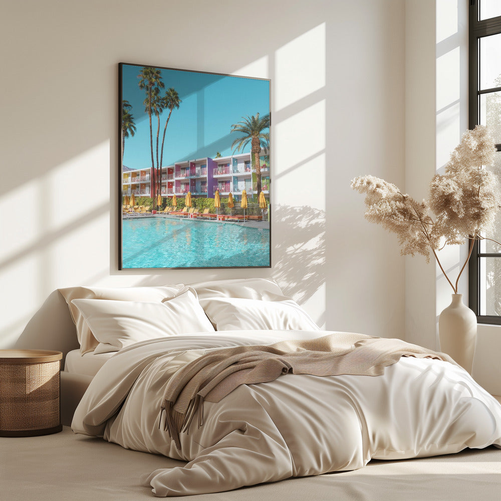 Saguaro Hotel aan het zwembad in Palm Springs | Poster