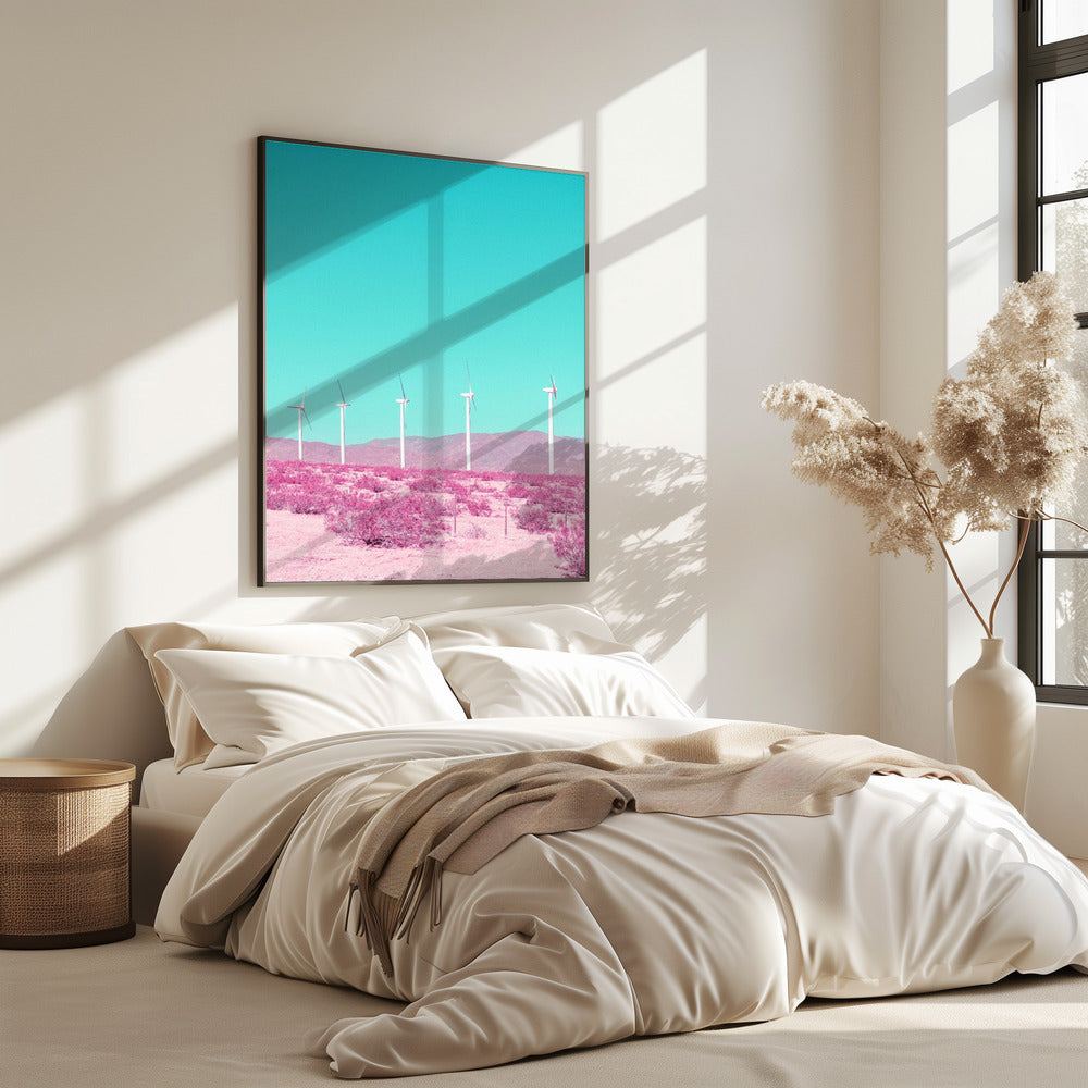 Palm Springs Windmolens in de woestijn | Poster