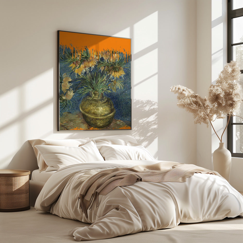 Collage Sunflowers and the splash Van Gogh | Poster