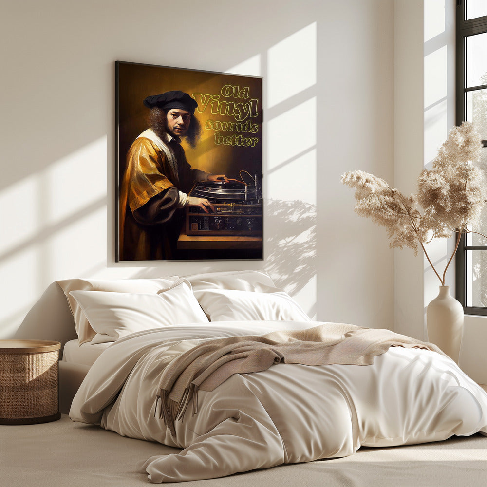 Oud vinyl klinkt beter | Poster