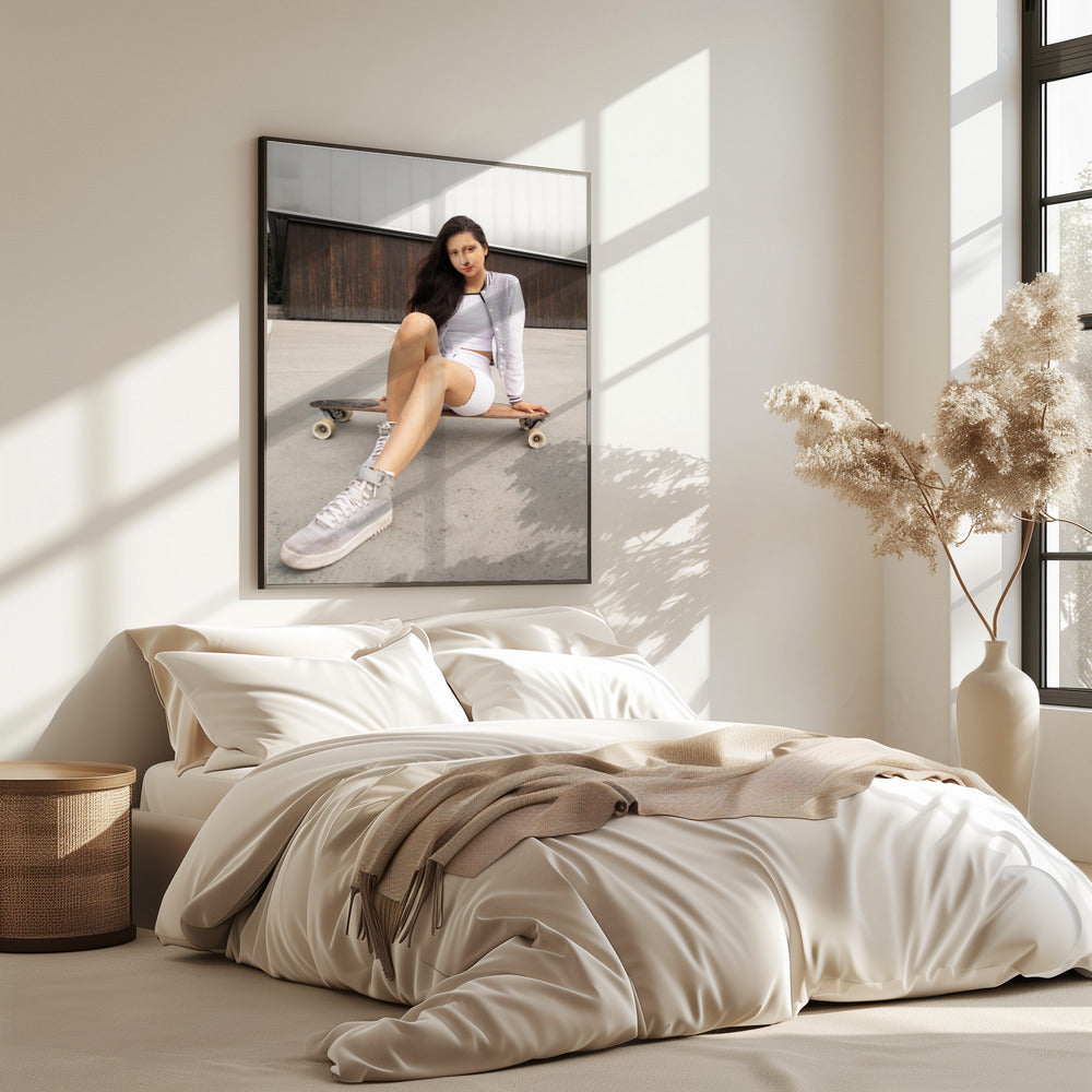 Schaatser Monalisa | Poster