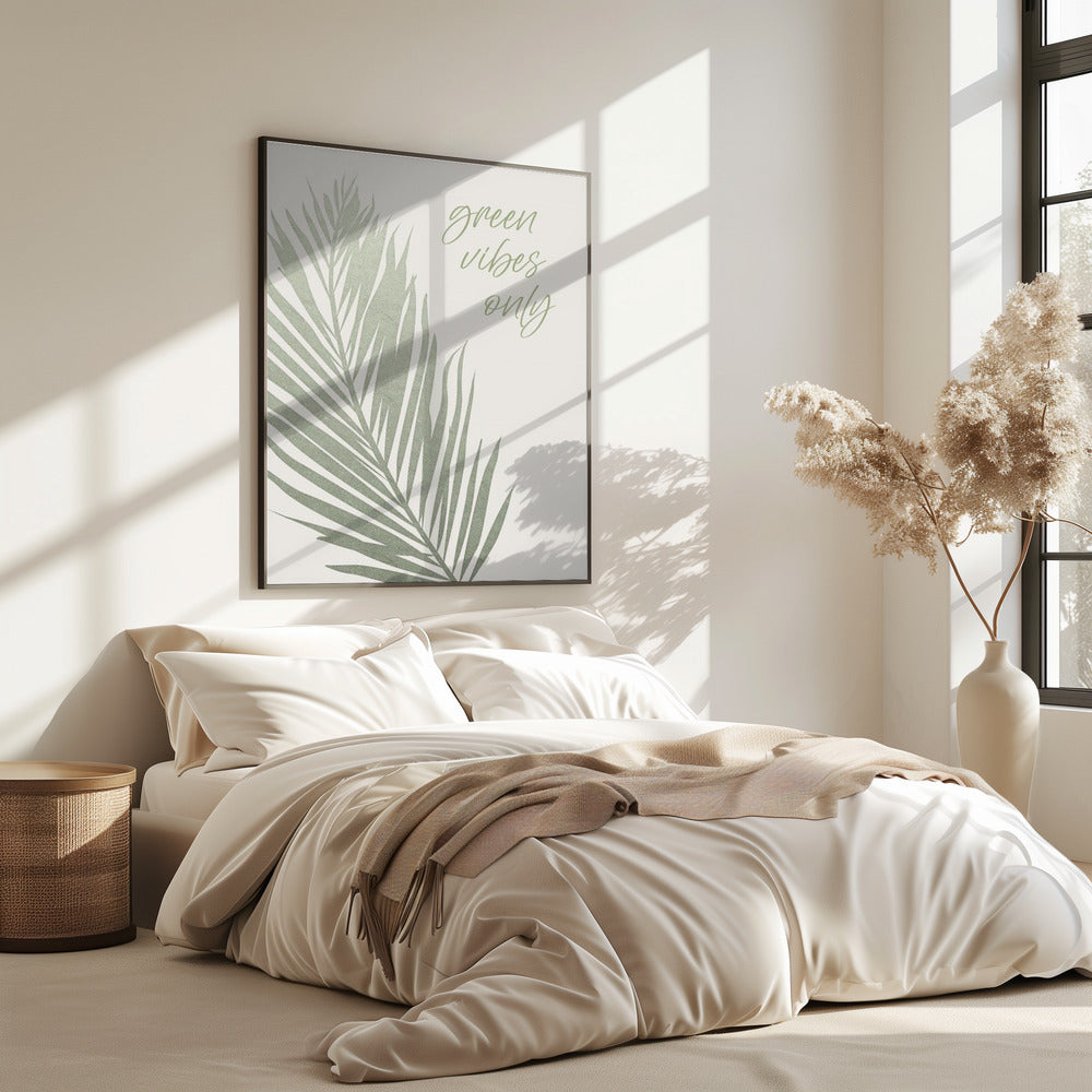 Alleen groene vibes | Poster