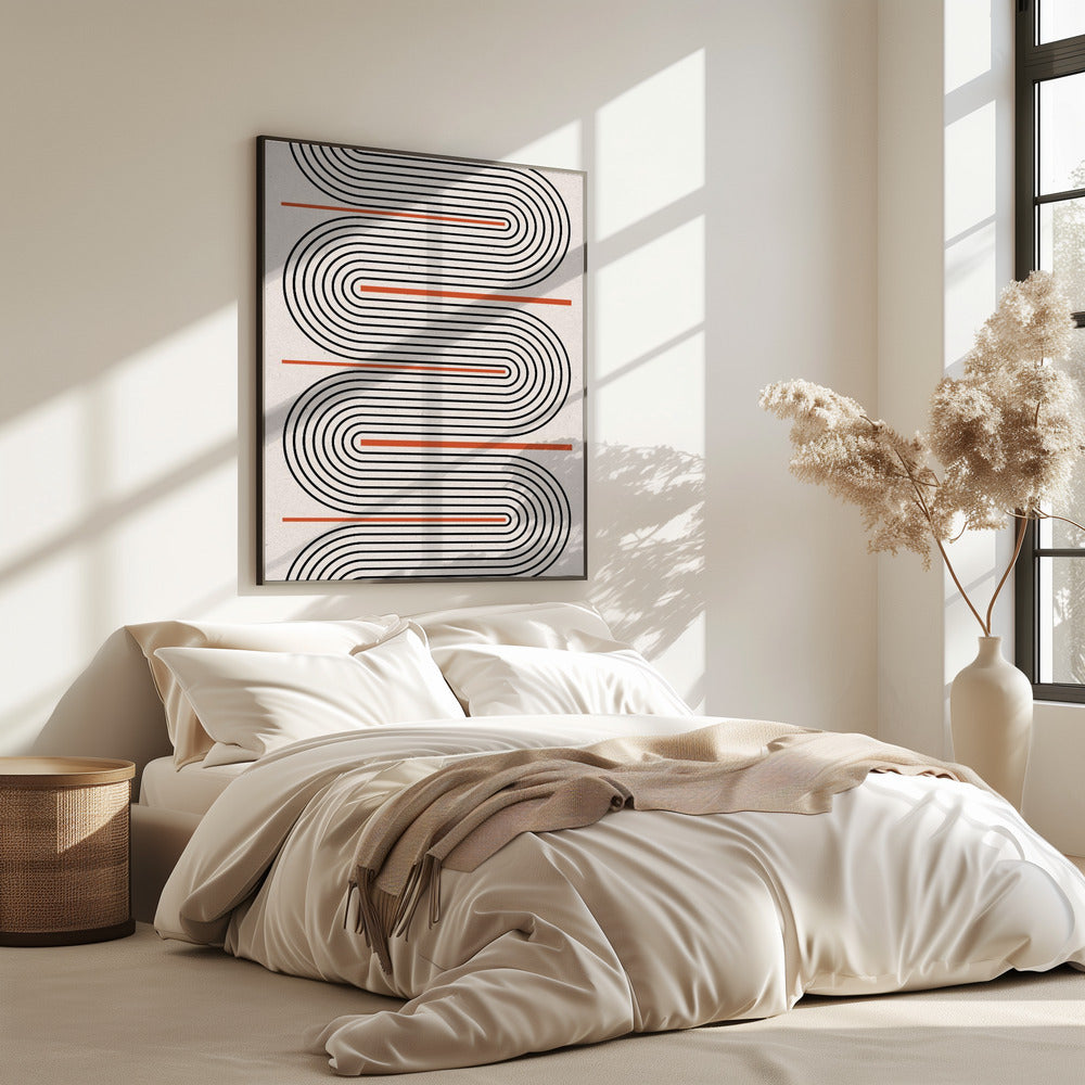 Curved Rhythm Lines | Poster