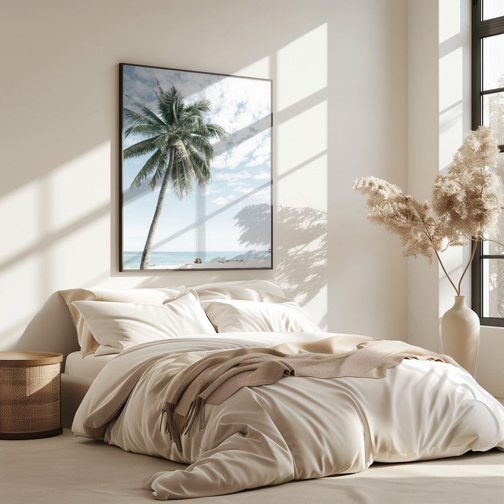 Palmboom op het strand 2 | Poster