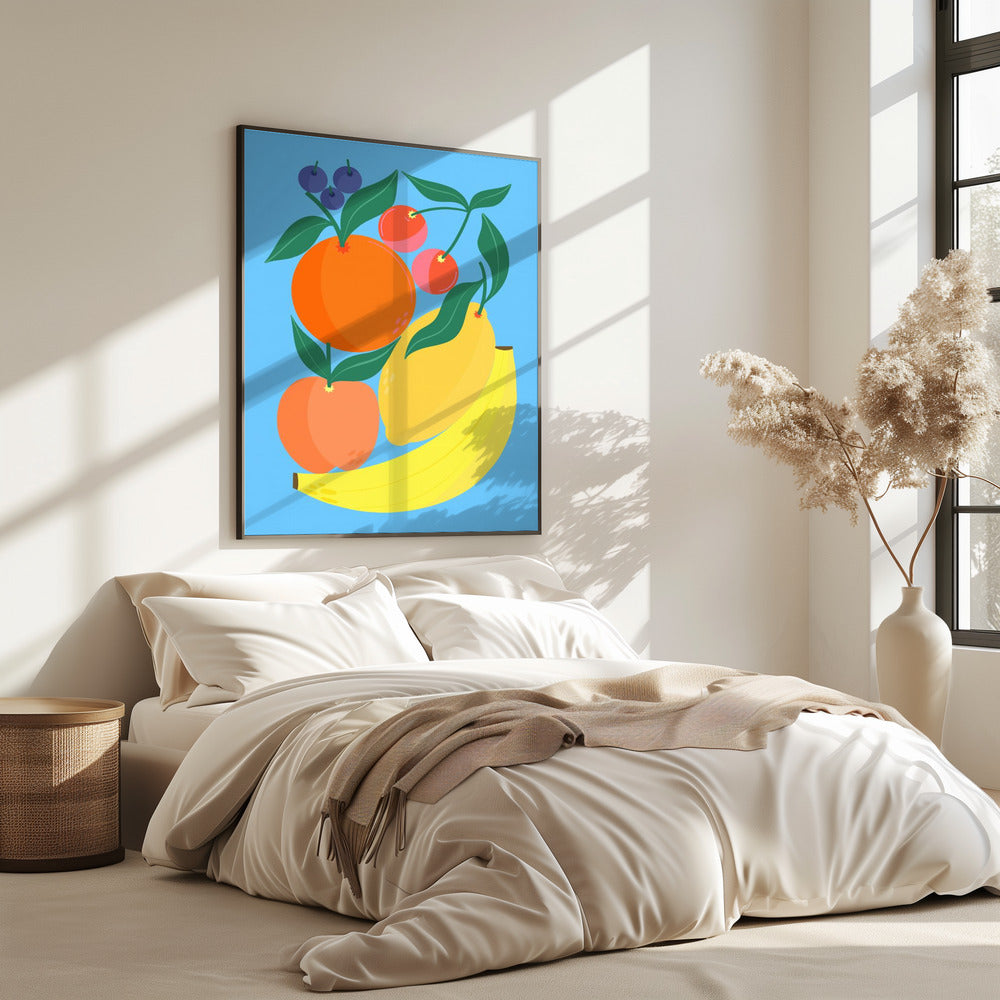 Gestapeld fruit | Poster