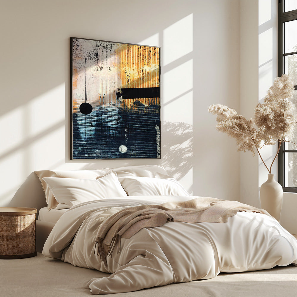Abstract Artwork With Geometric Composition | Poster
