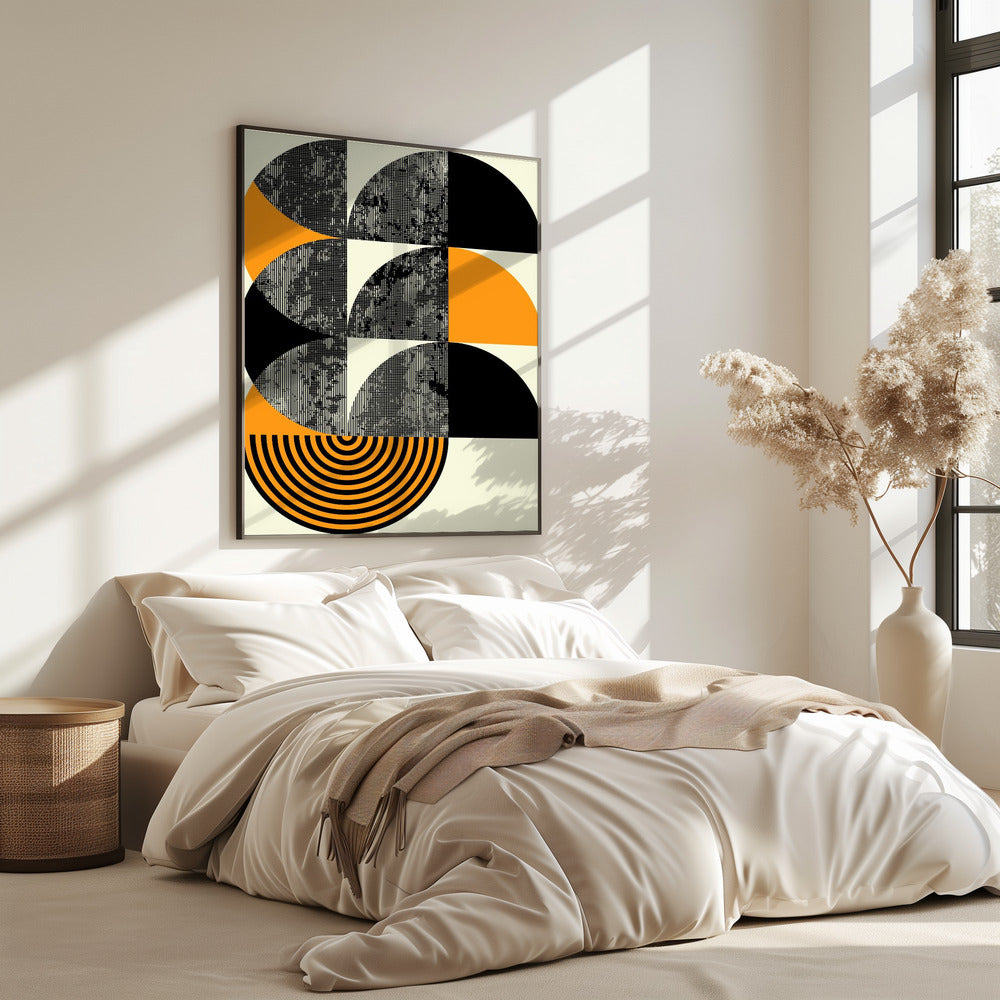 Geometrische abstractiedynamiek | Poster