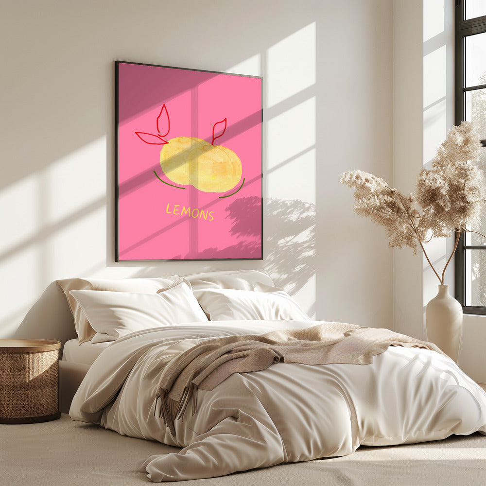 Lemons in Pink | Poster