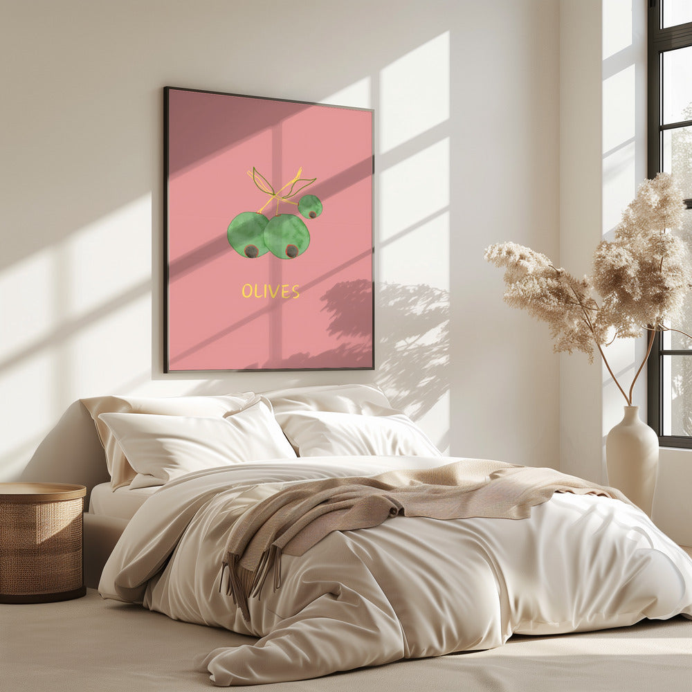 Olives in Pink | Poster