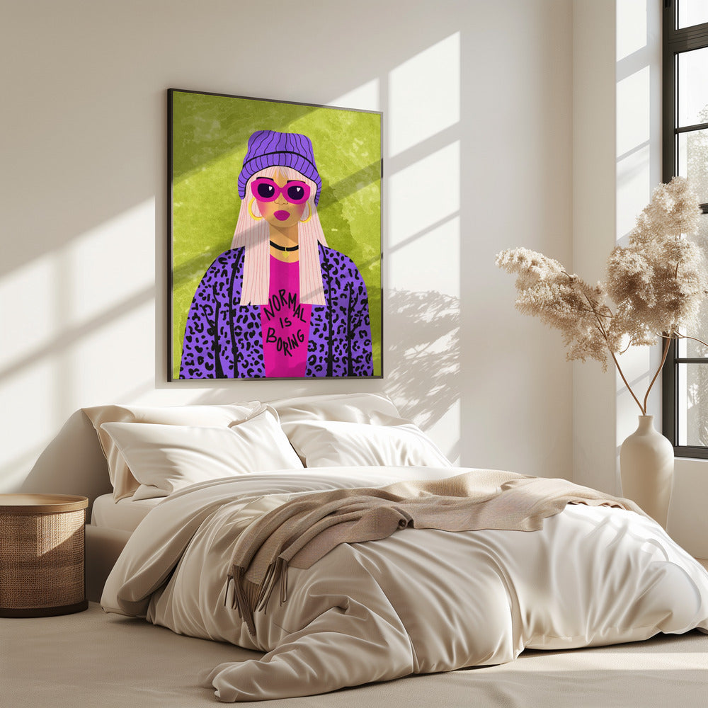 Normal is boring | Poster