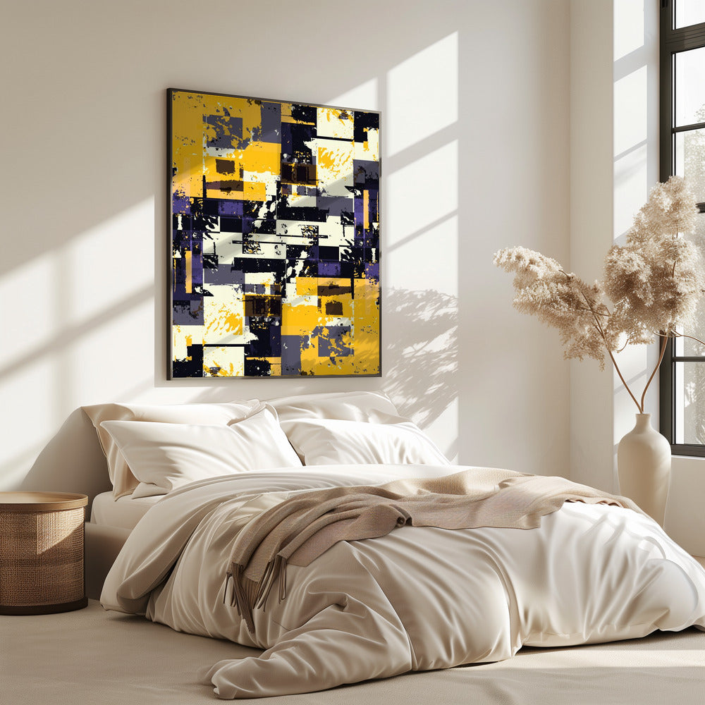 Geometrische vormen en felle kleuren | Poster