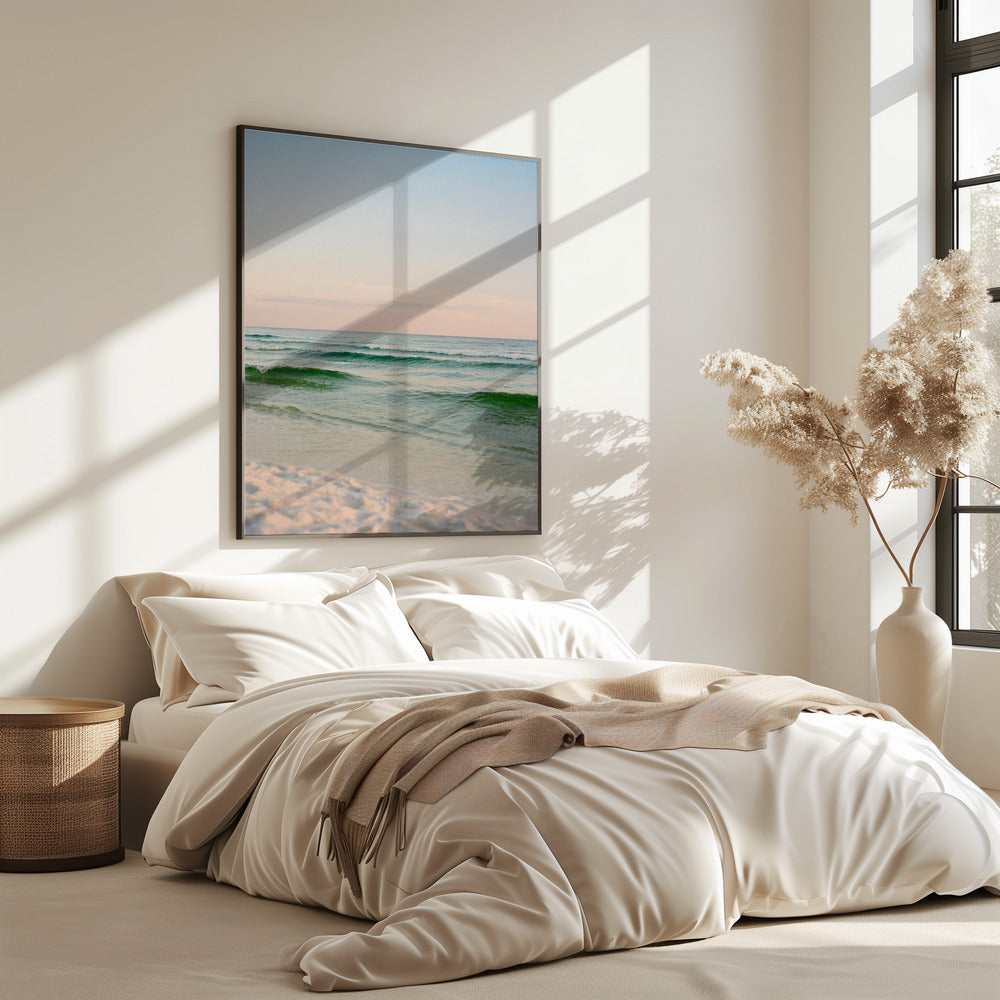 Pastel Oceaan Zonsondergang V | Poster