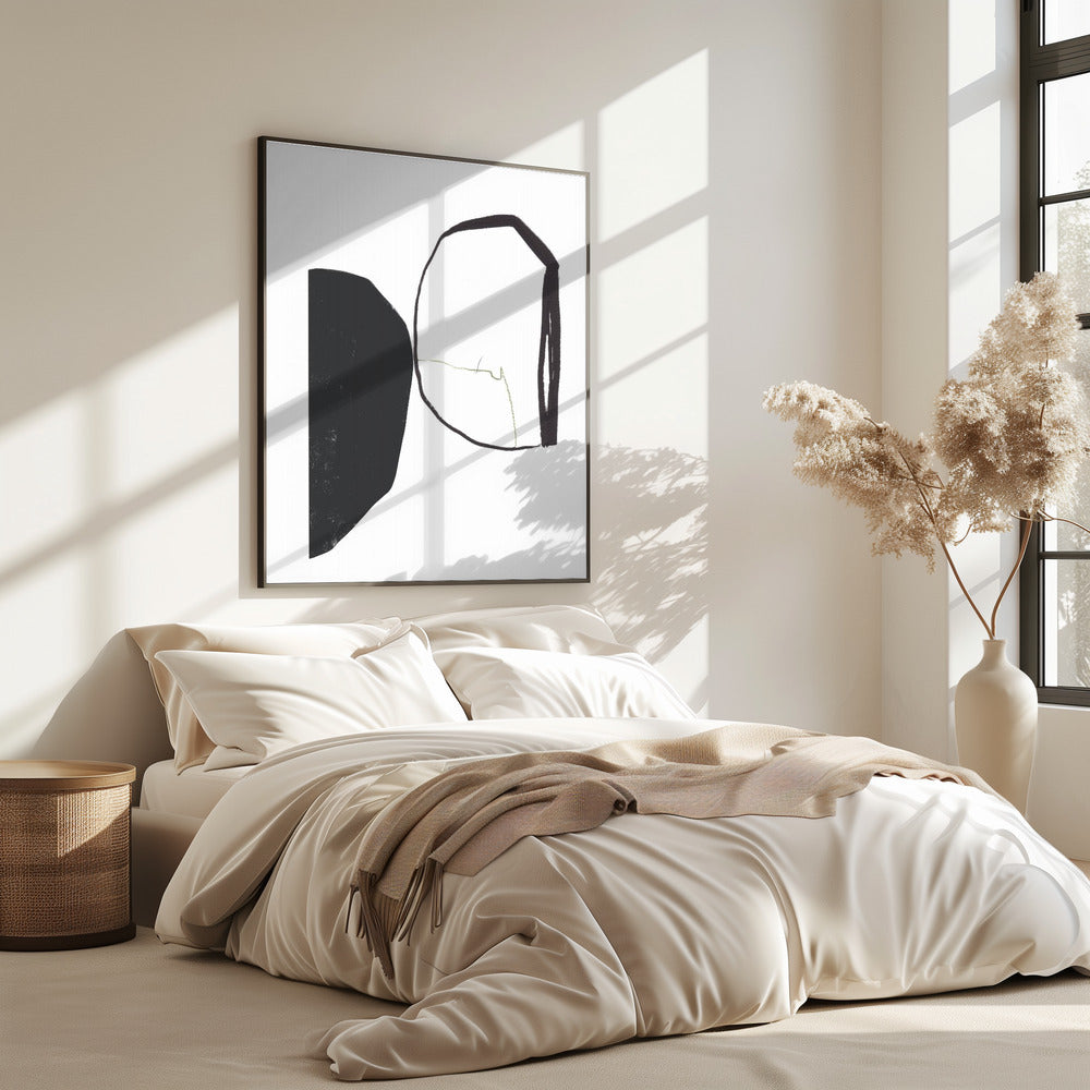 Geometrische vormen en contrasterende kleuren | Poster