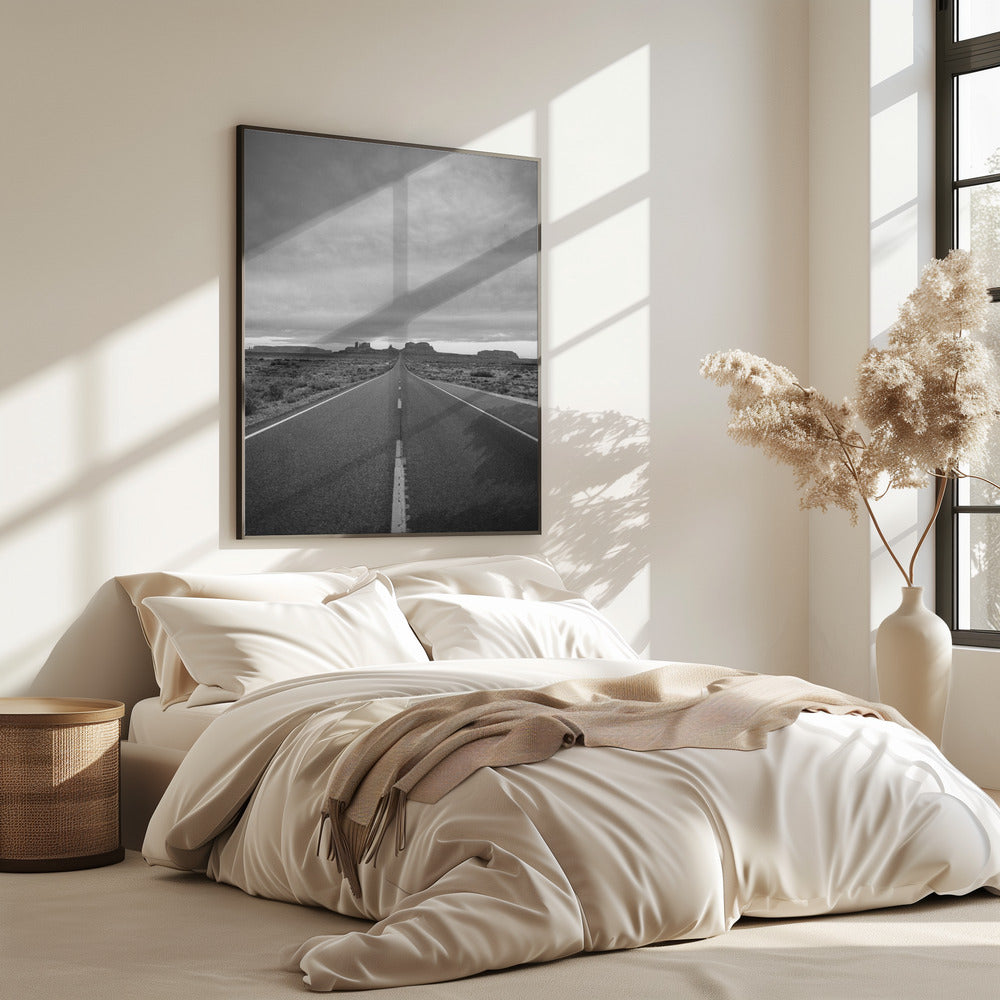 Monochrome Monument Valley II | Poster