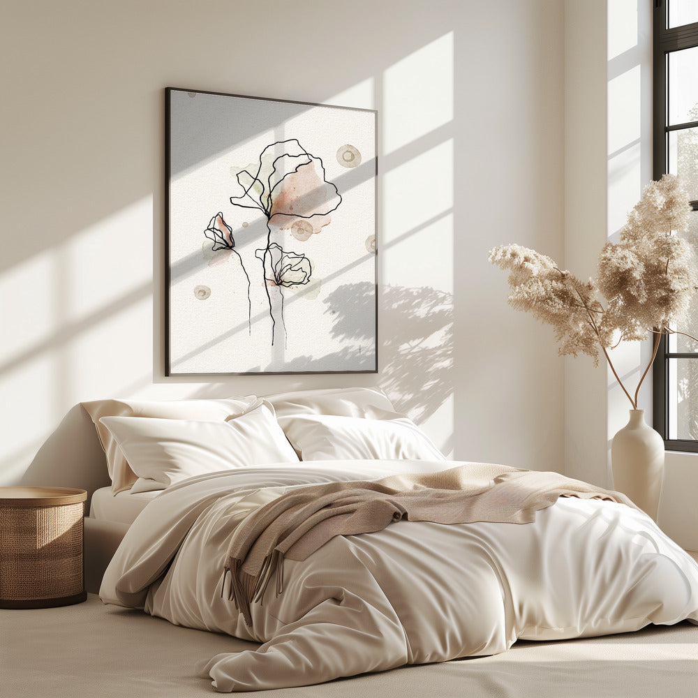 Grillige bloemen | Poster
