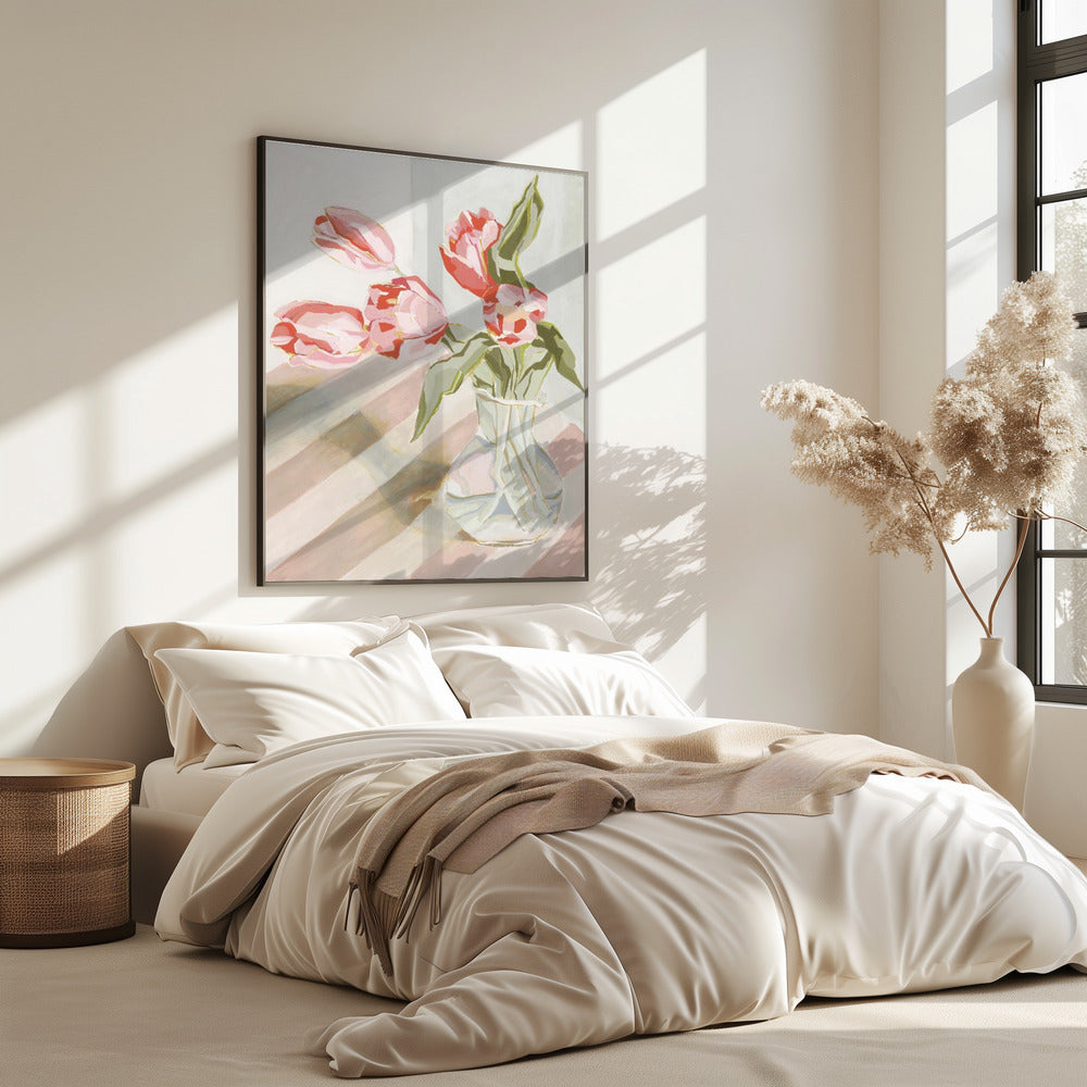 Tulpen in een vaas | Poster