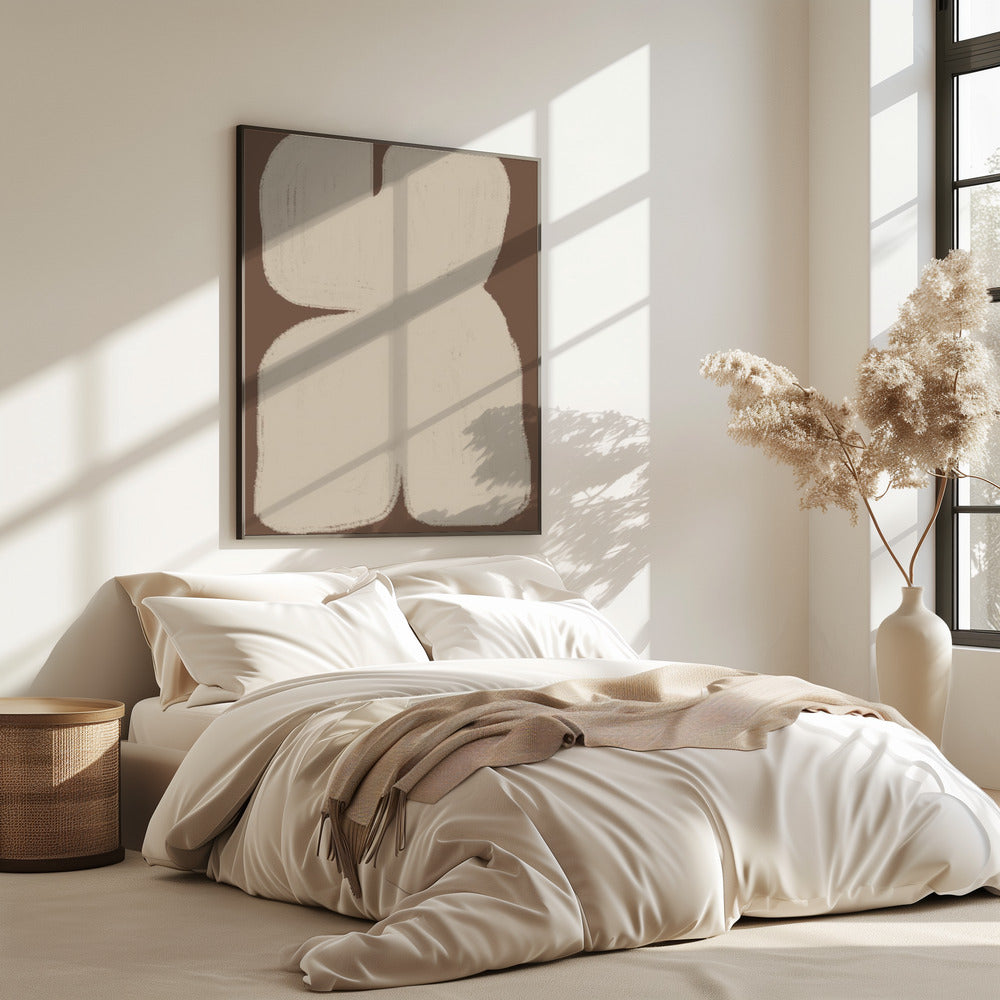 Gebogen abstractie | Poster