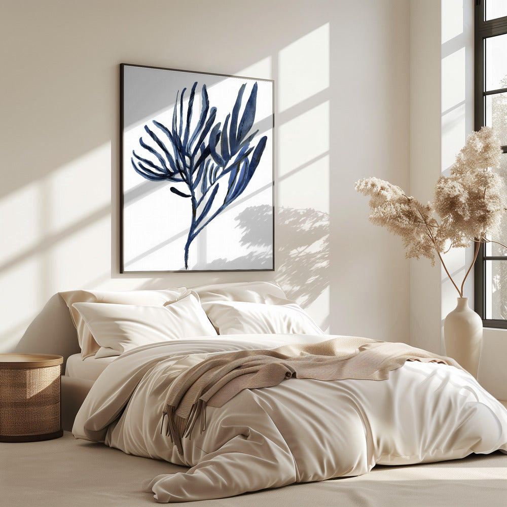 Blauwe waterplant poster 2 | Poster