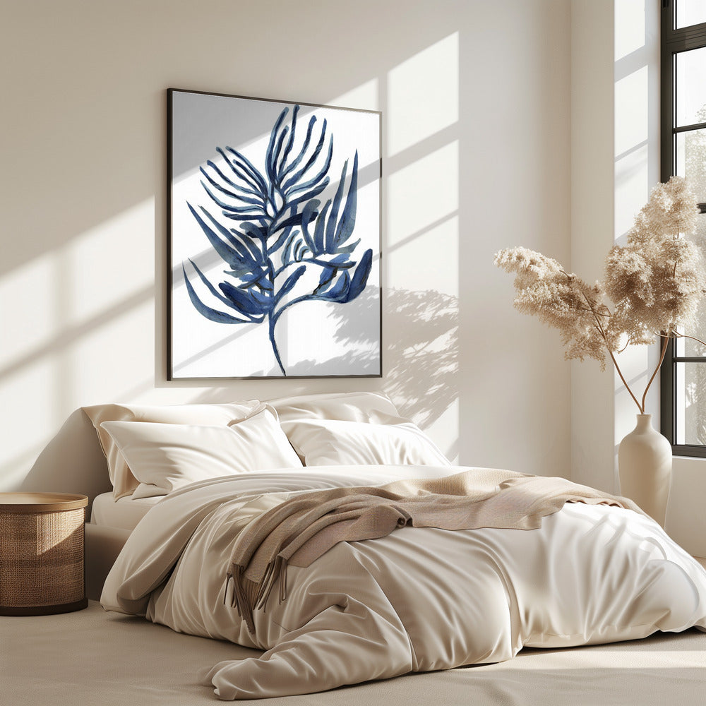 Blauwe waterplant poster 1 | Poster