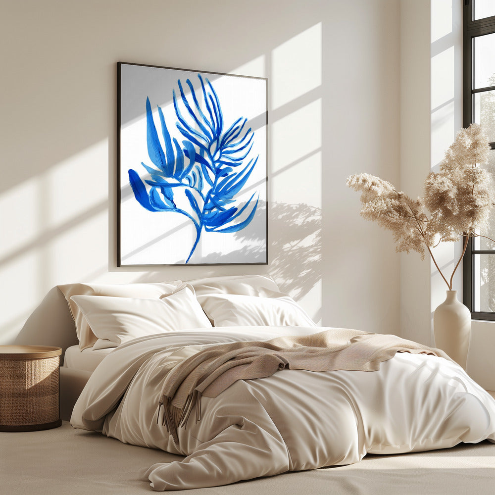 Blauwe waterplant poster 6 | Poster