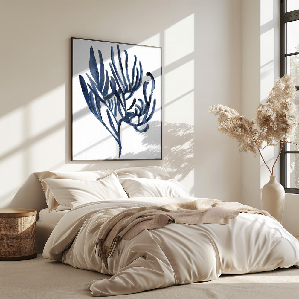 Blauwe waterplant poster 3 | Poster