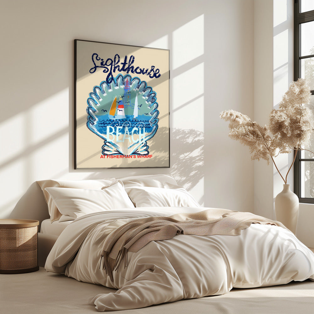 Poster van Lighthouse Beach | Poster