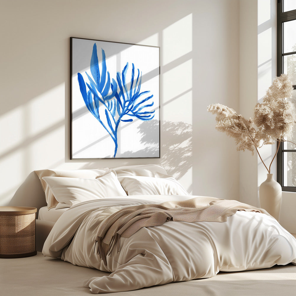 Blauwe waterplant poster 5 | Poster