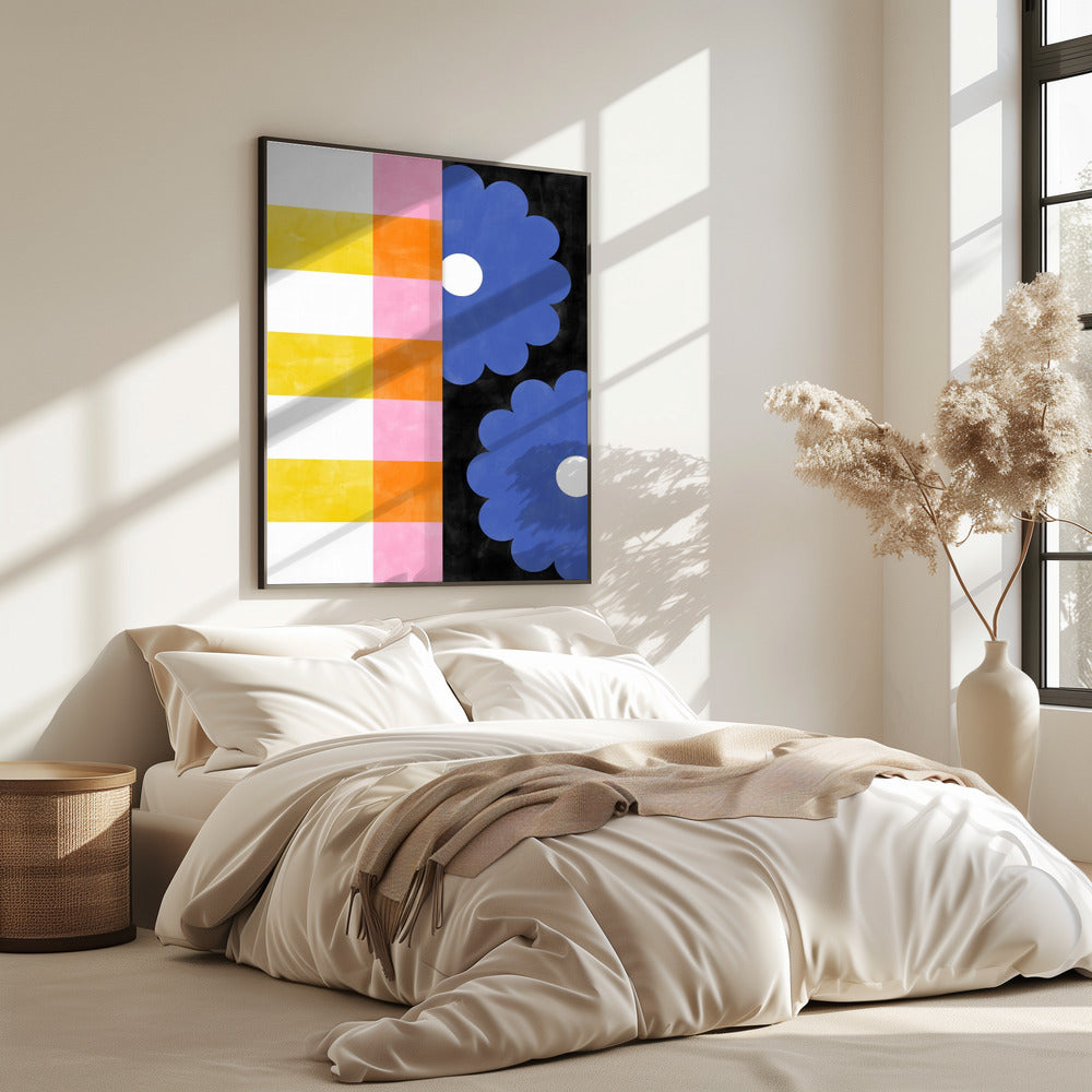 Bloemenstrepen | Poster